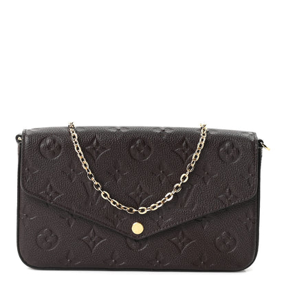 Louis Vuitton Empreinte Pochette Felicie Chain Wallet Chocolate 1 of 12