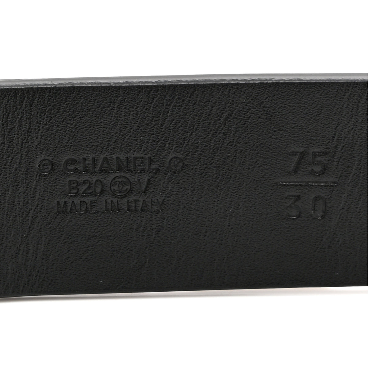 Lambskin Logo Belt 75 30 Black Gold
