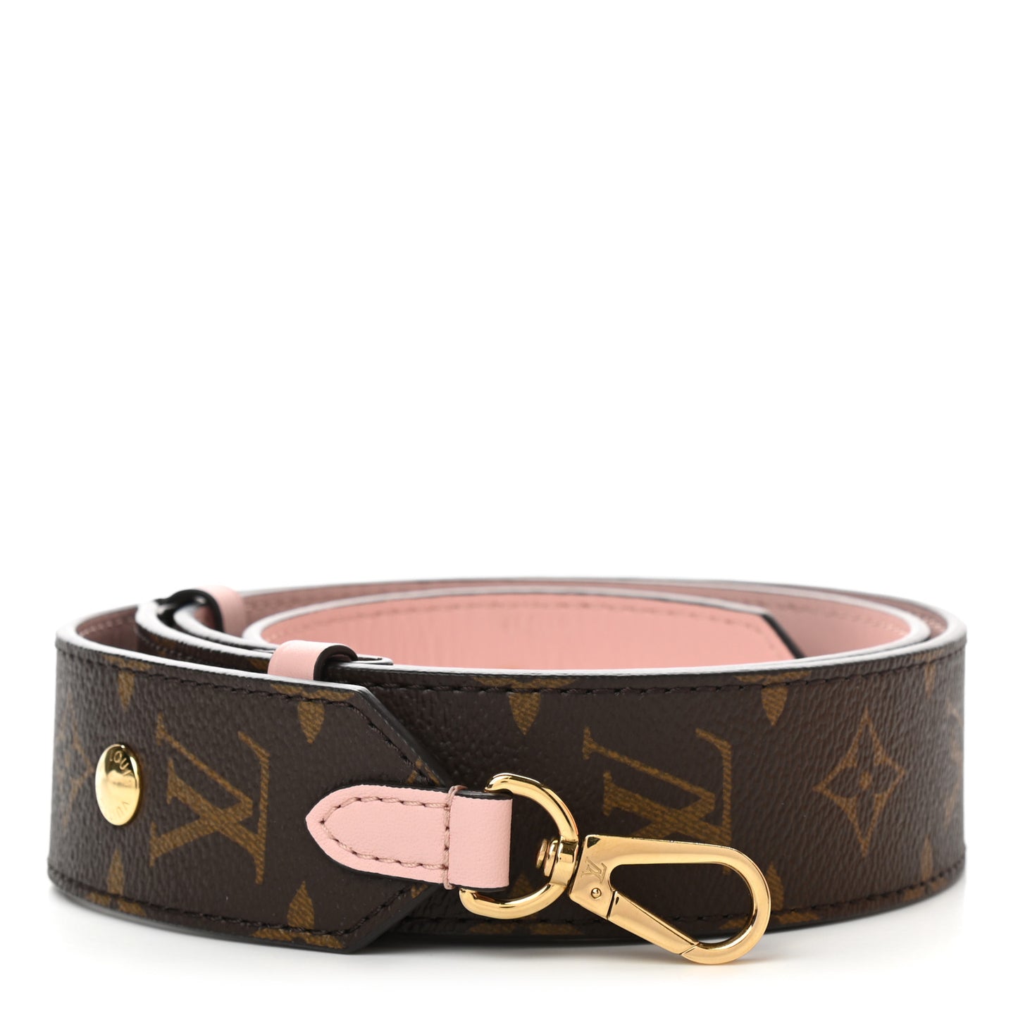 Monogram Adjustable Bandouliere Shoulder Strap Rose Ballerine
