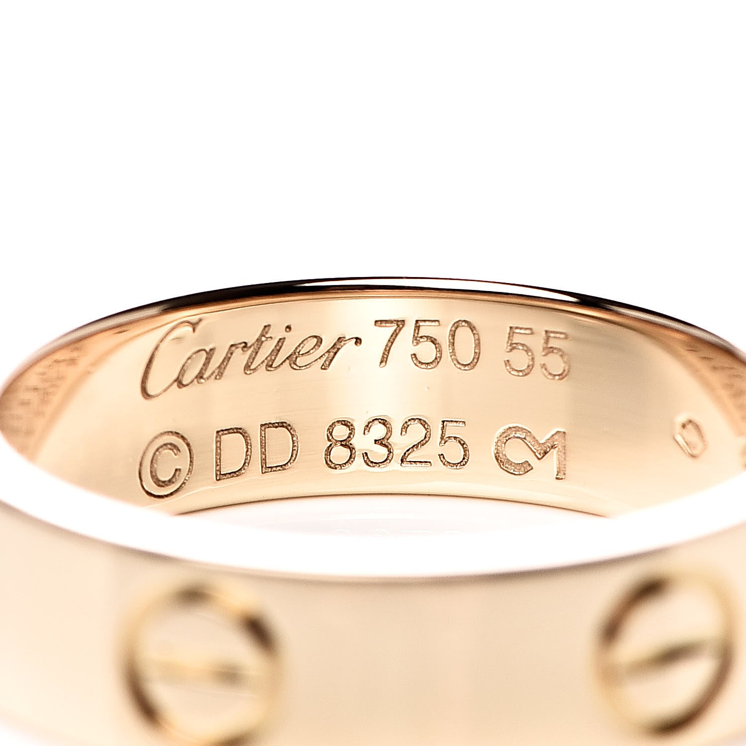 Cartier 18K Yellow Gold 5.5mm LOVE Ring 55 7.25 4 of 4