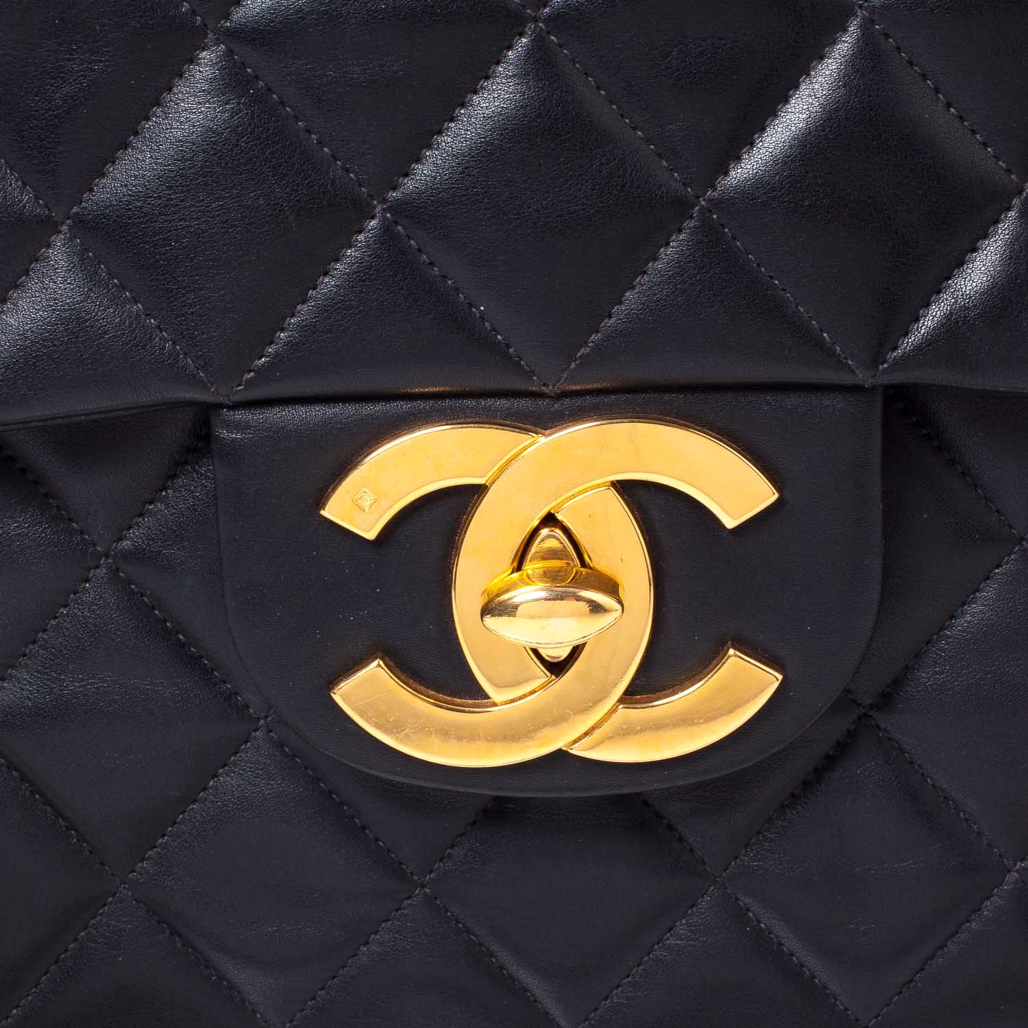Chanel Lambskin XL Jumbo Flap Black 3 of 9
