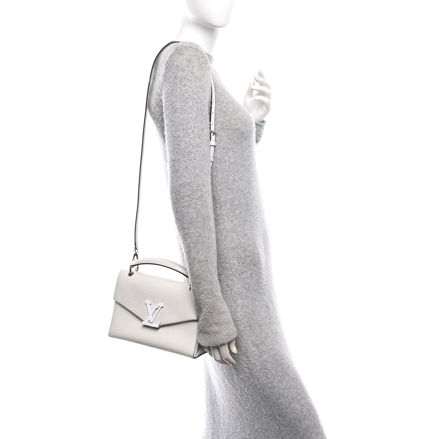 Epi Pochette Grenelle White