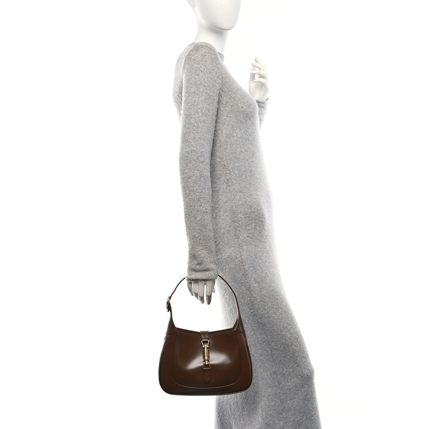Boarded Dyana Lux Calfskin Small Jackie 1961 Hobo Brown Sugar