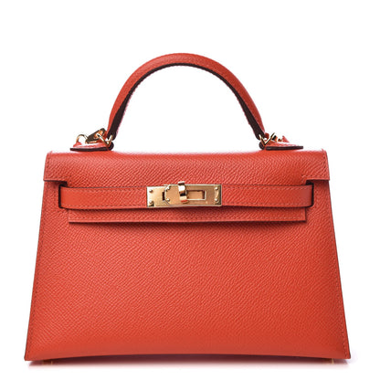 Hermes Epsom Mini Kelly Sellier 20 Capucine 1 of 8
