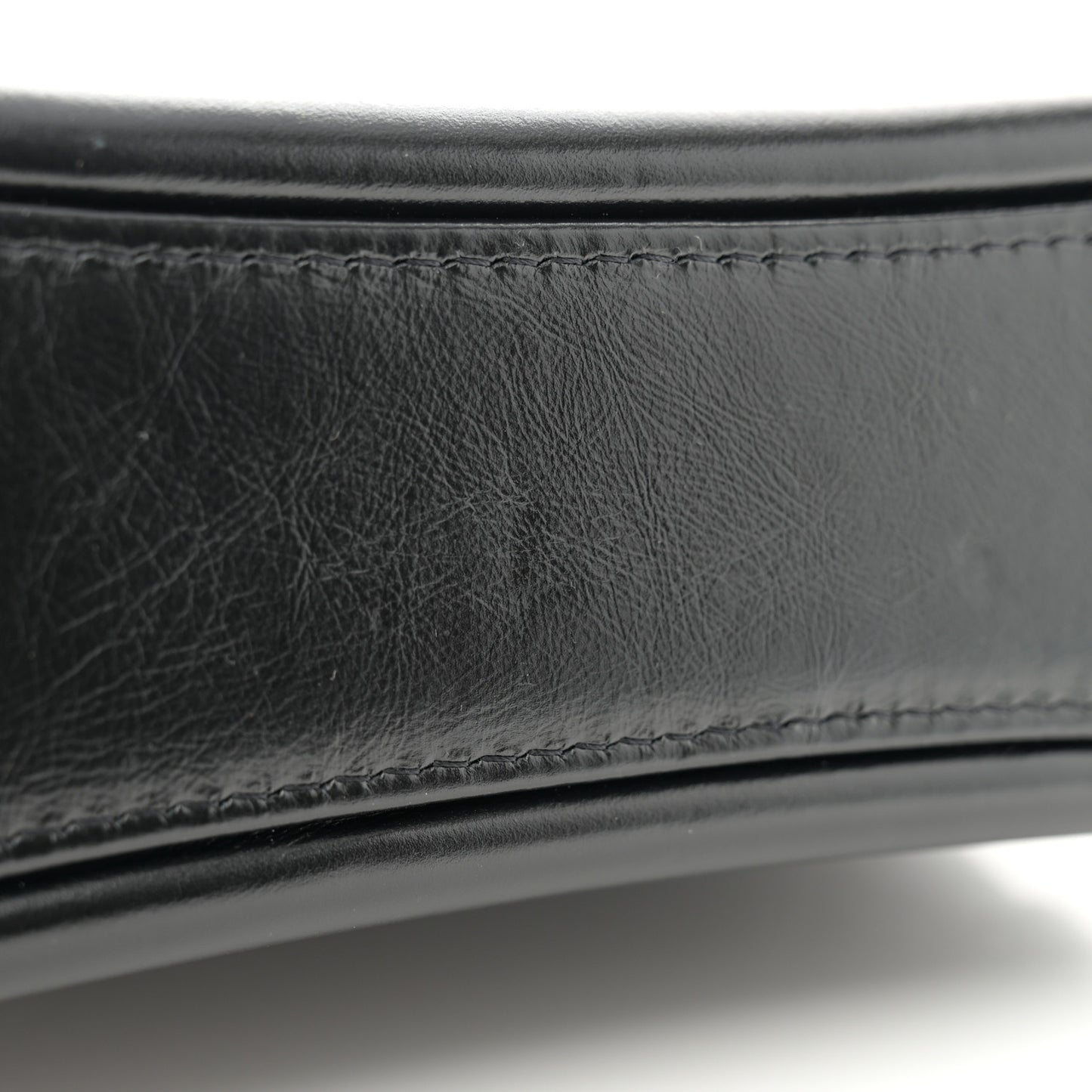 Aged Calfskin Quilted New Medium Gabrielle Hobo Black