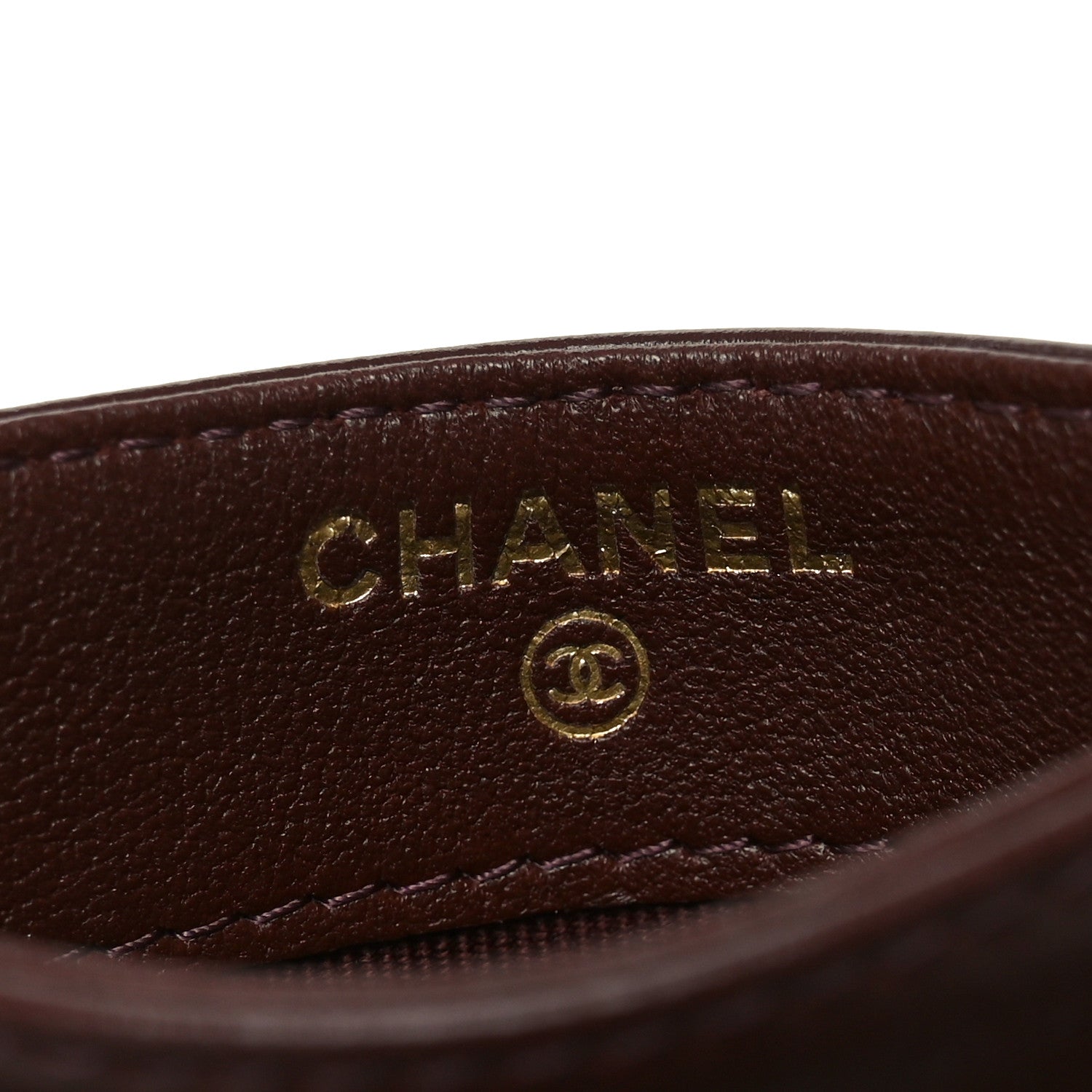Chanel Lambskin Quilted Card Holder Dark Brown 6 of 9