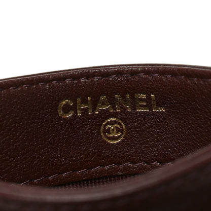 Chanel Lambskin Quilted Card Holder Dark Brown 6 of 9