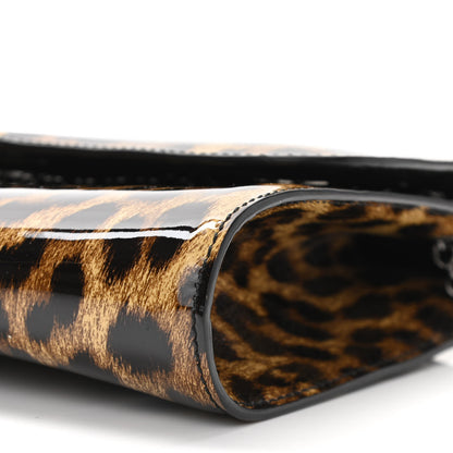 Christian Louboutin Patent Leopard Print Riviera Clutch 9 of 9