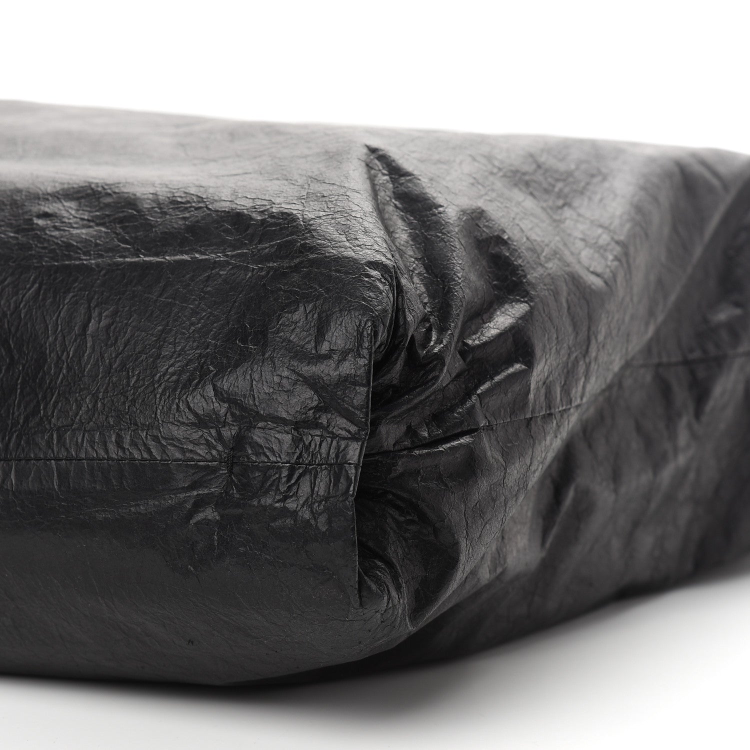 Lanvin Crinkled Lambskin Paper Bag Tote Black 9 of 9