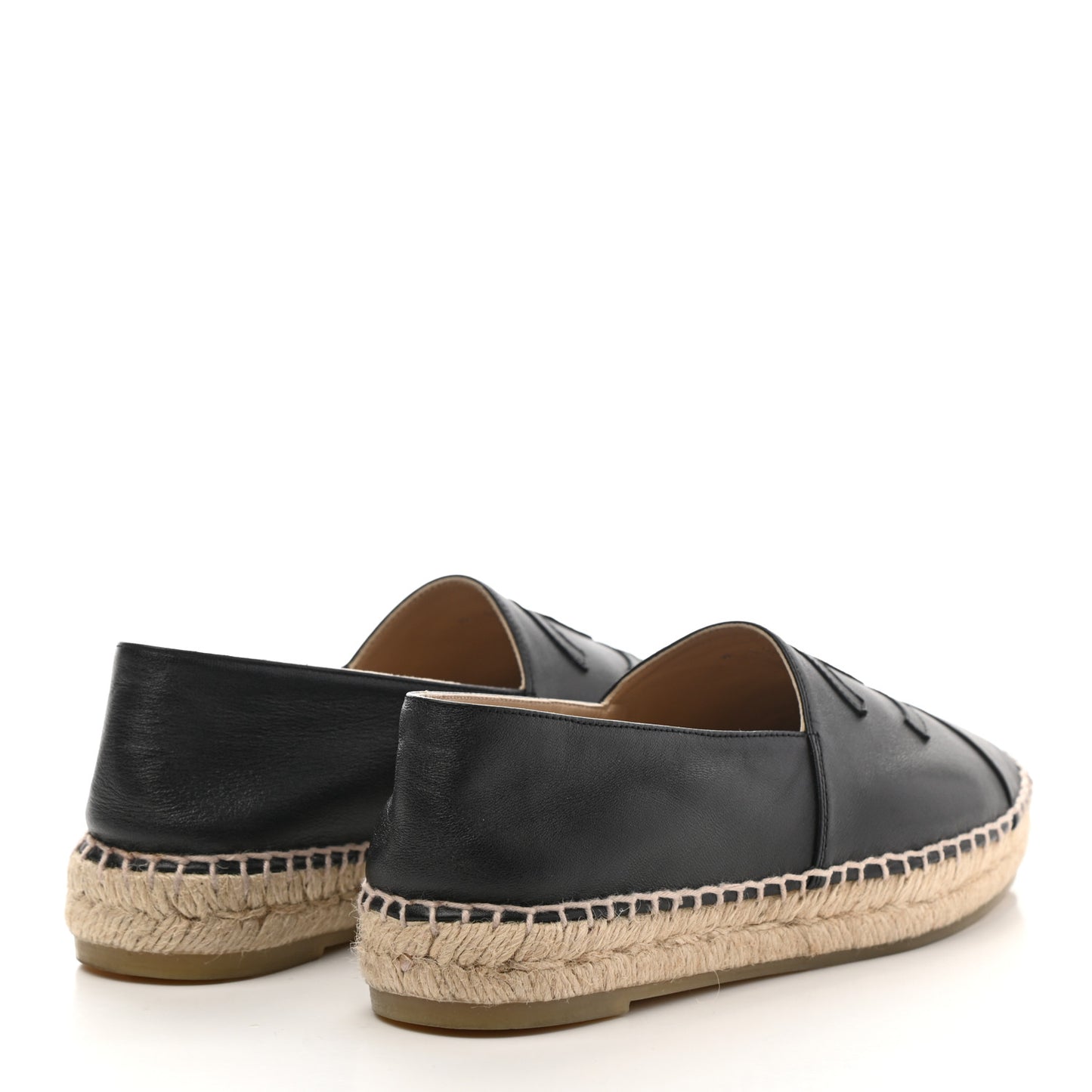 Lambskin CC Espadrilles 37 Black