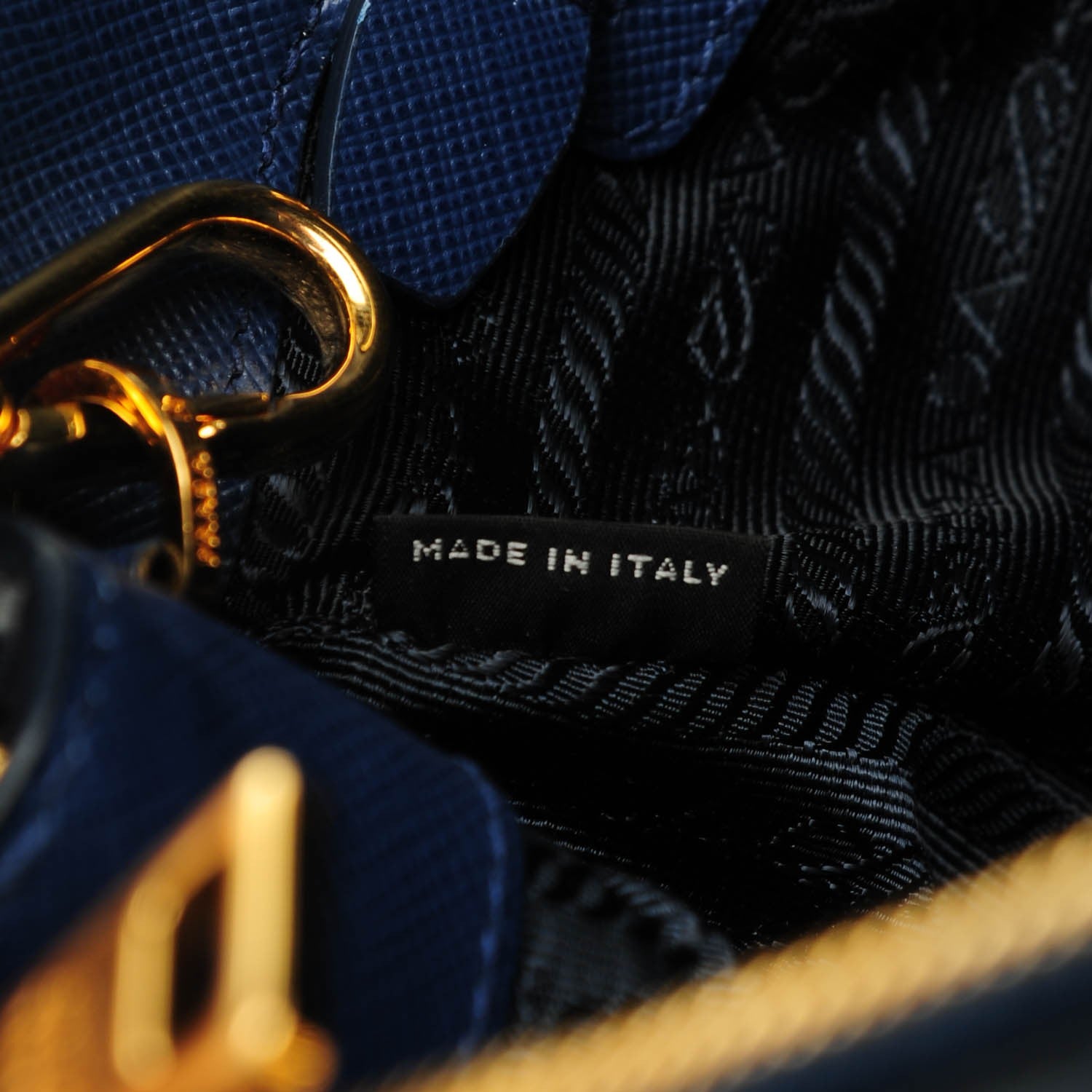 Prada Saffiano Lux Galleria Front Pocket Tote Bluette Cobalto 7 of 9