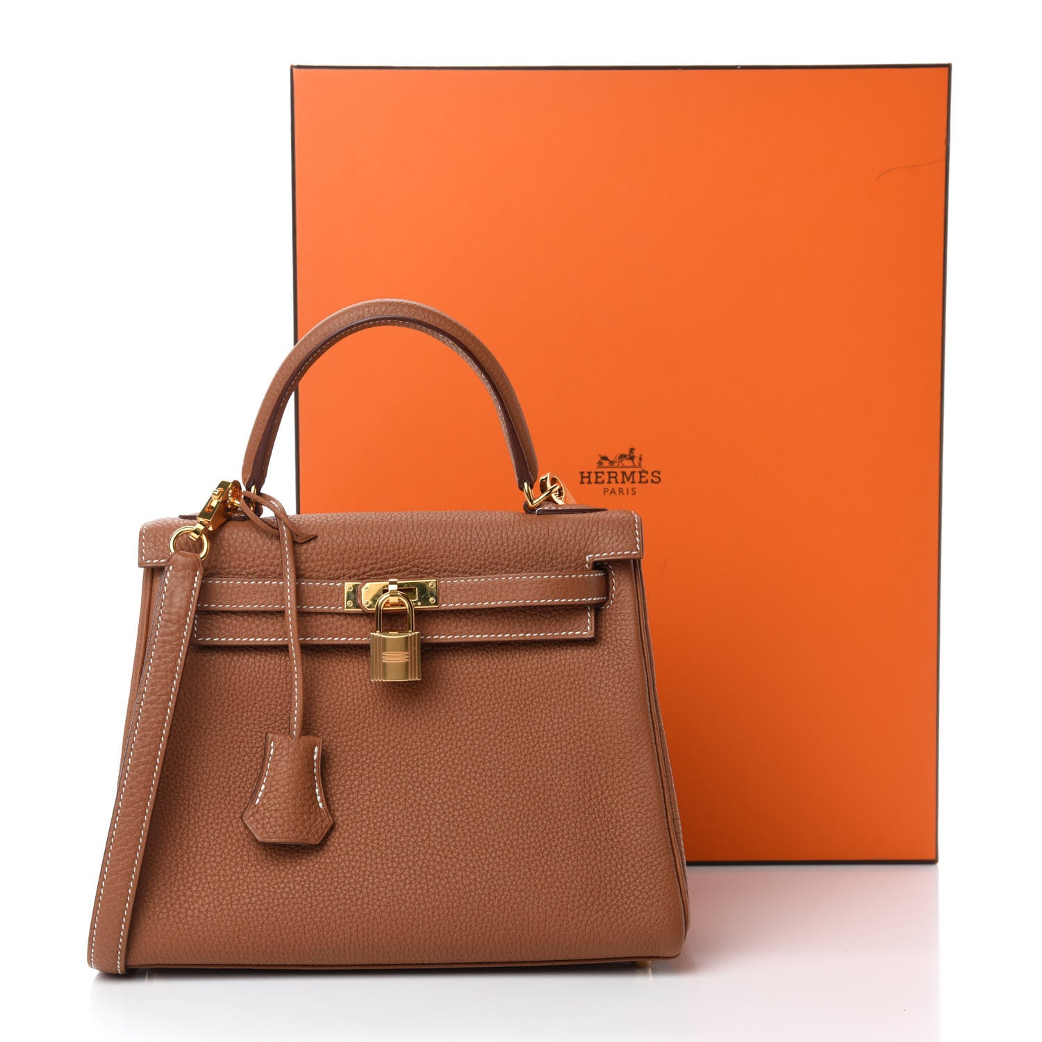 Hermes Togo Kelly Retourne 25 Gold 37 of 37