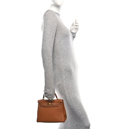 Hermes Togo Kelly Retourne 25 Gold 4 of 20