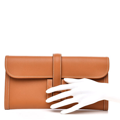 Hermes Evercolor Jige Elan 29 Clutch Toffee 2 of 10