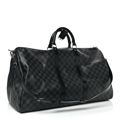 Louis Vuitton Damier Graphite Keepall Bandouliere 55 2 of 9