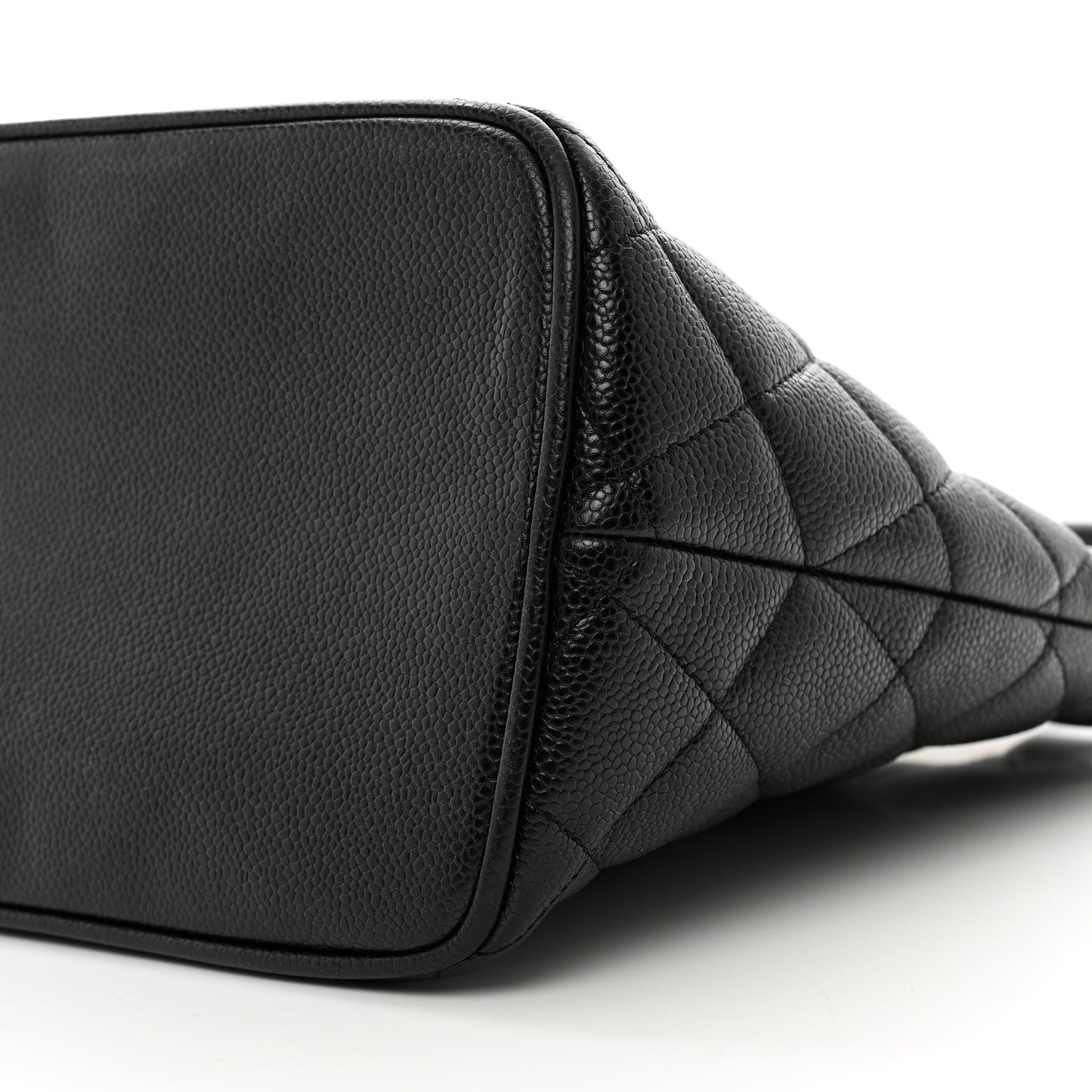 Caviar Quilted Medallion Tote Black