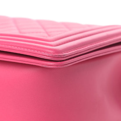 Chanel Lambskin Quilted New Medium Boy Flap Pink 9 of 16