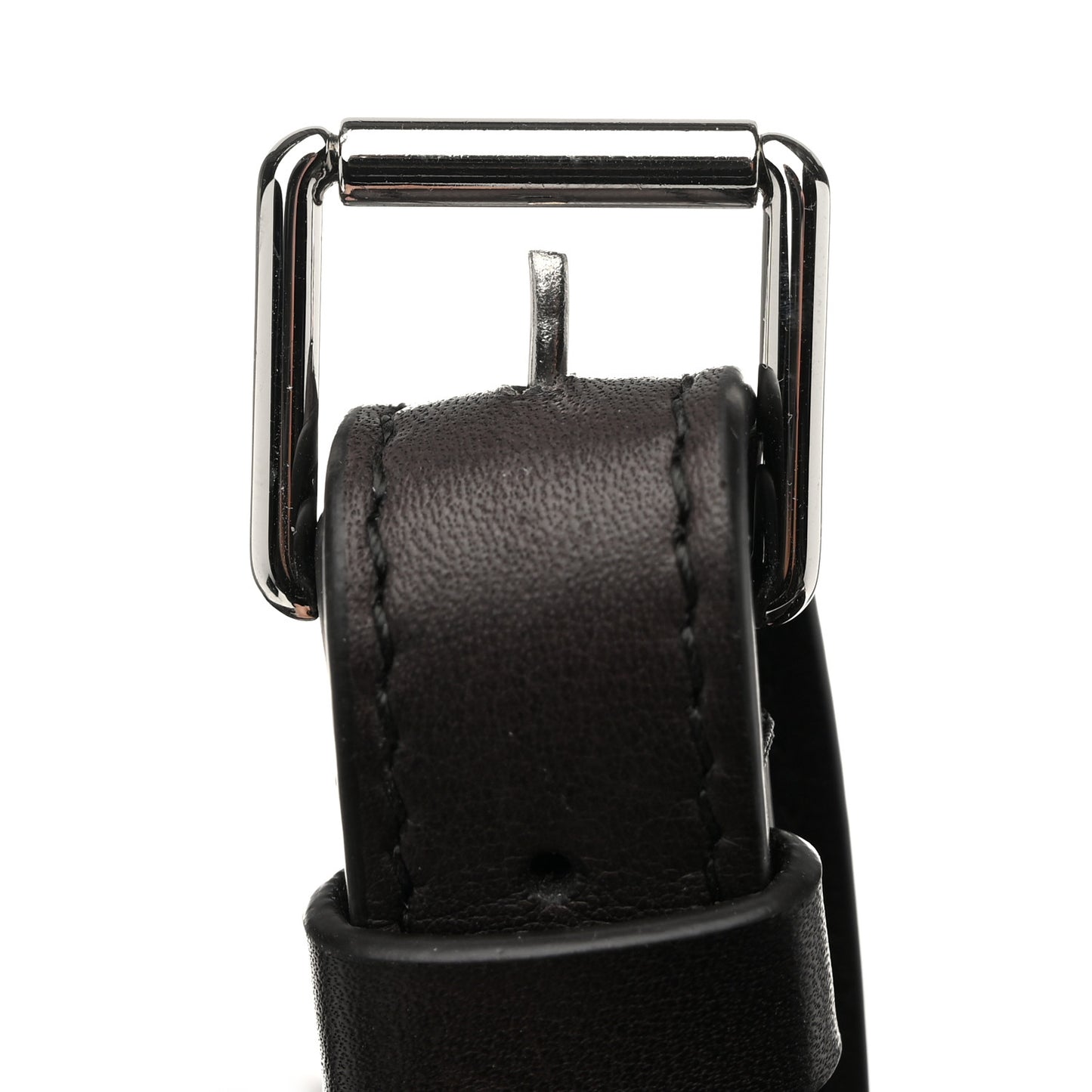 Polished Saddle Calfskin Large N/S Park Belt Bag Dark Brown
