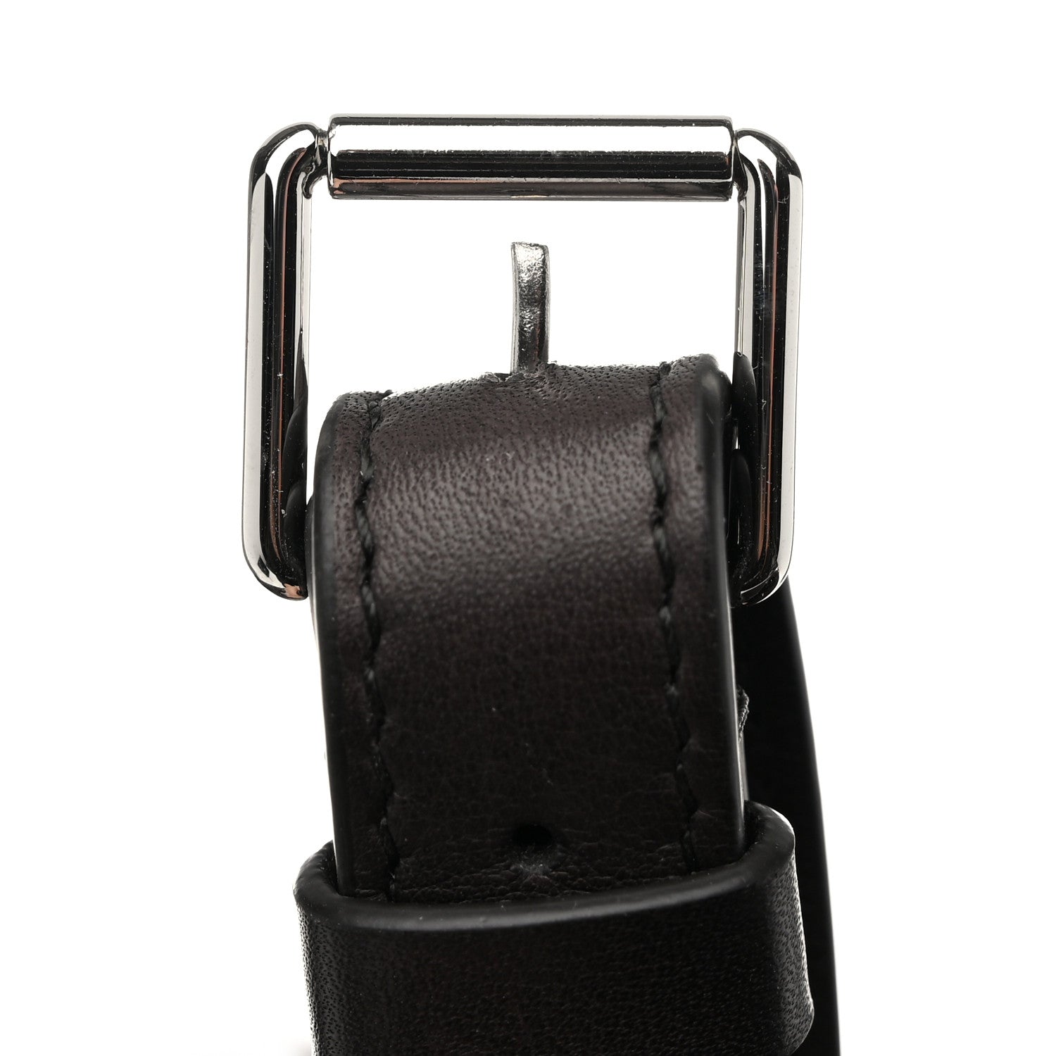 The Row Polished Saddle Calfskin Large N/S Park Belt Bag Dark Brown 11 of 11