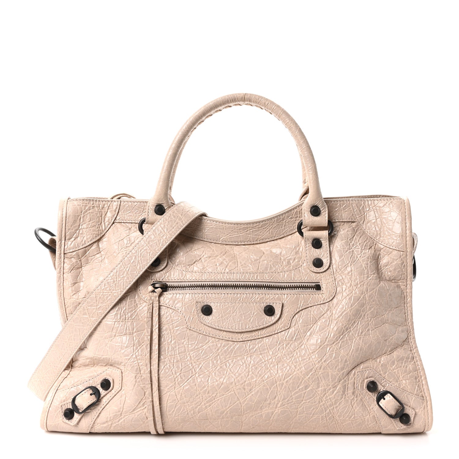 Balenciaga Agneau Arena Classic Hardware Medium Le City Almond 1 of 10