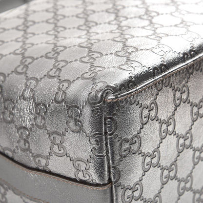 Gucci Metallic Guccissima Hobo Silver 9 of 12