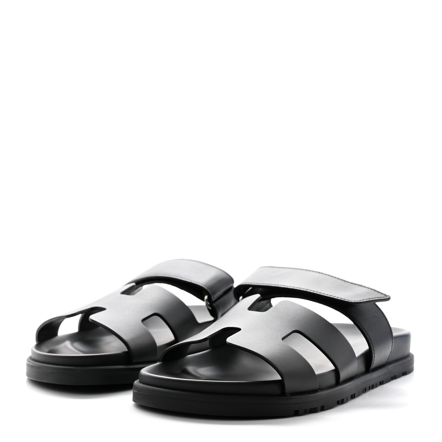 Calfskin Womens Chypre Sandals 37.5 Black