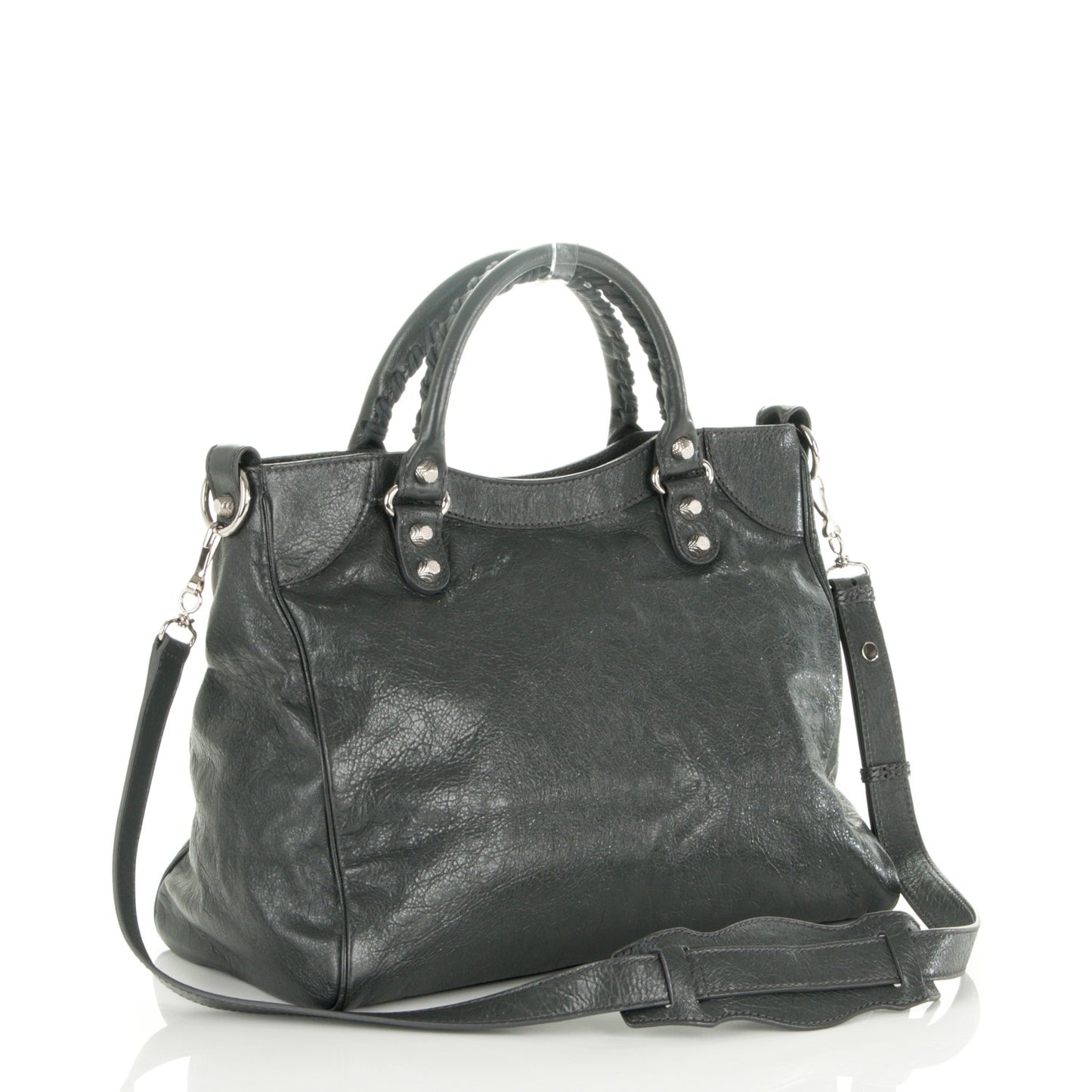Agneau Giant 12 Silver Hardware Velo Gris Fossile Anthracite