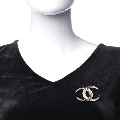 Chanel Baguette Crystal Dubai CC Brooch Gold 2 of 5