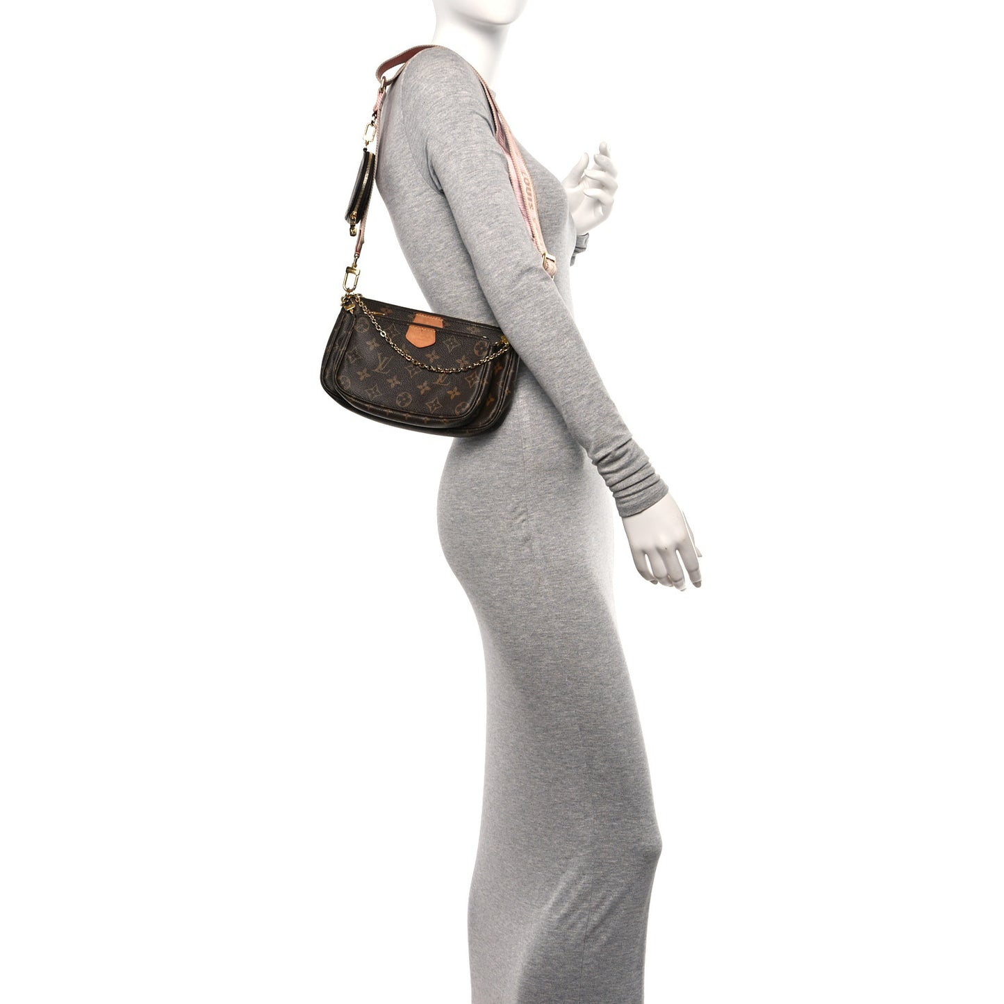 Monogram Multi Pochette Accessories Rose Clair