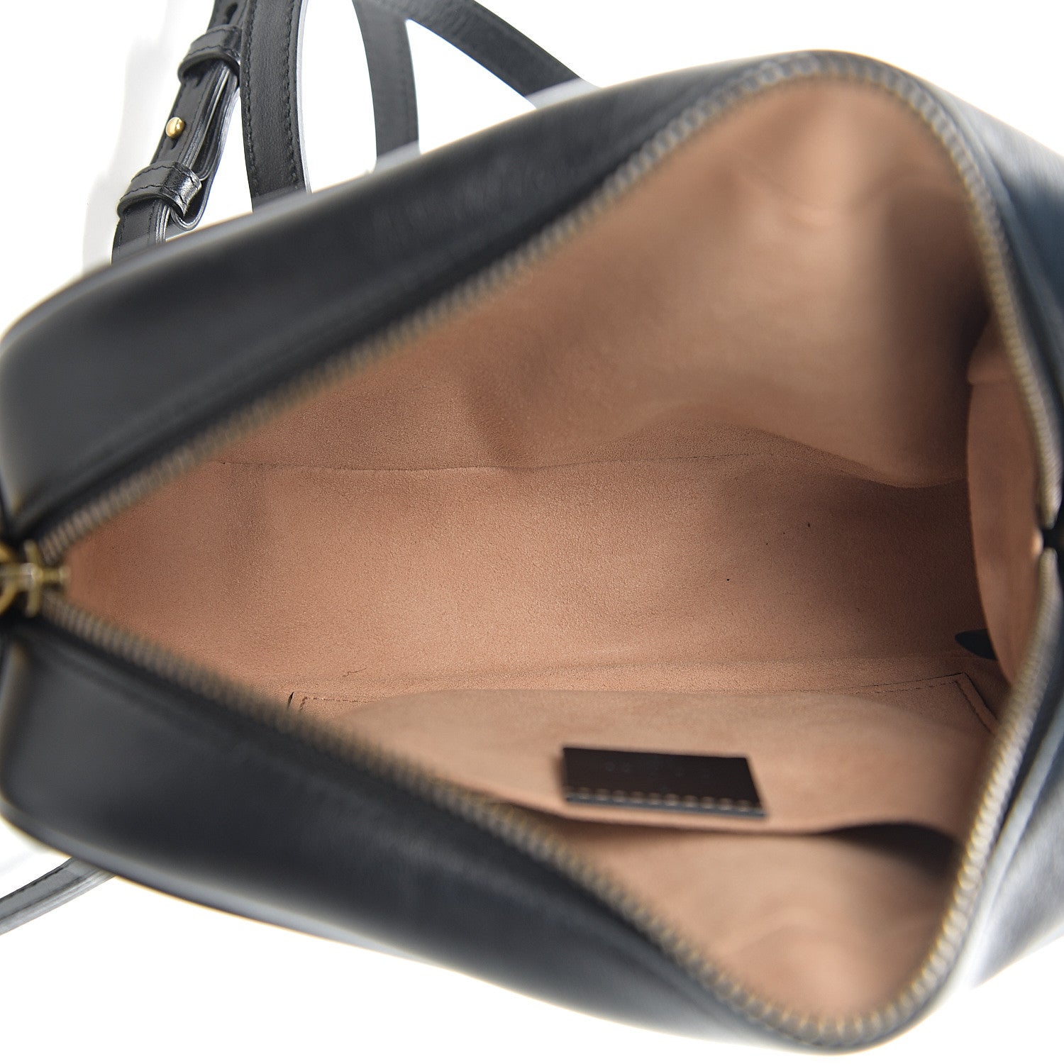 Gucci Calfskin Matelasse Small GG Marmont Chain Shoulder Bag Black 4 of 10