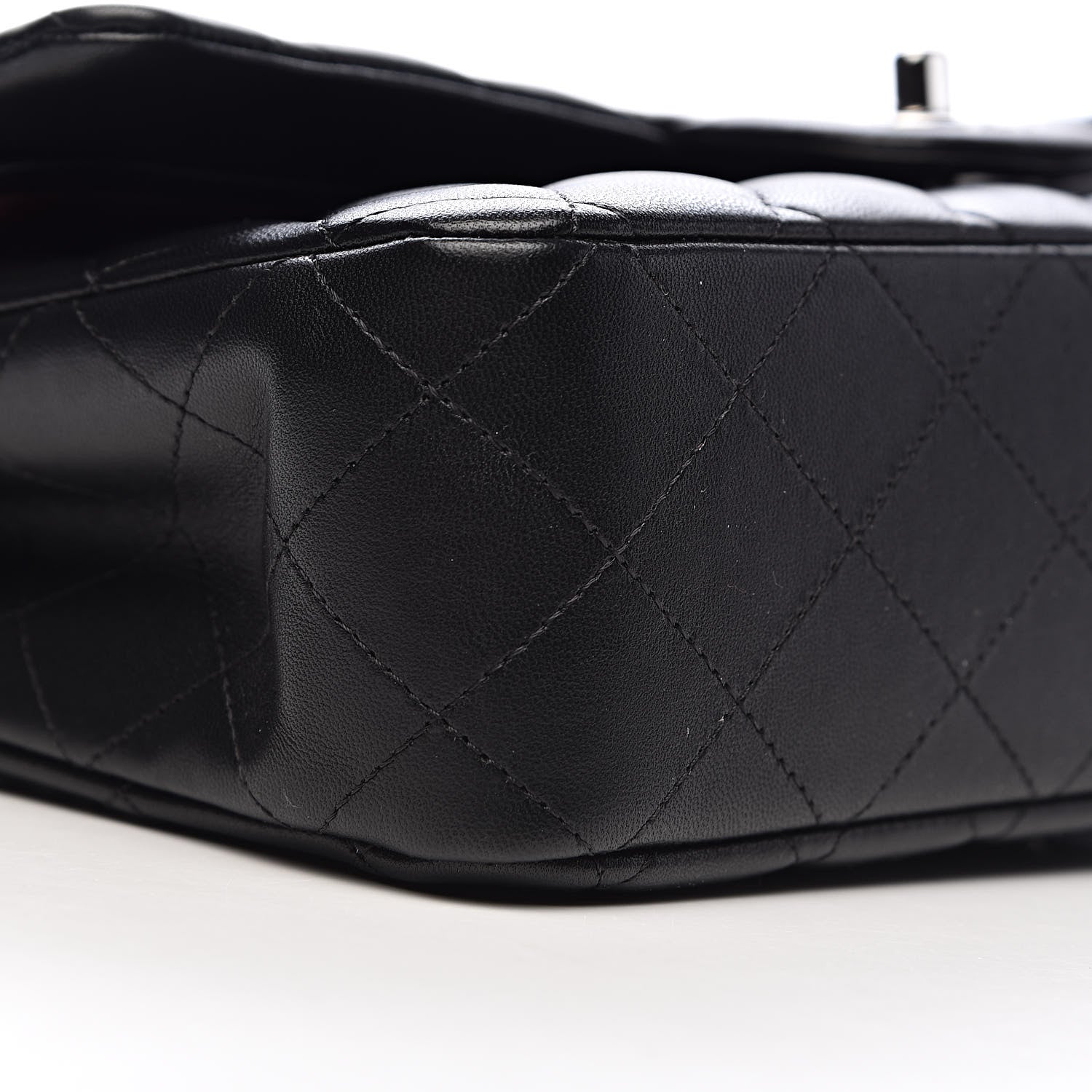 Chanel Lambskin Quilted Medium Double Flap Black 8 of 11