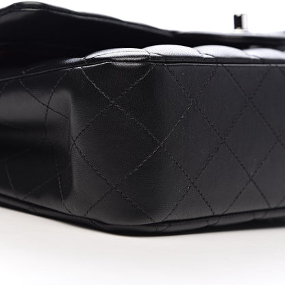 Chanel Lambskin Quilted Medium Double Flap Black 8 of 11