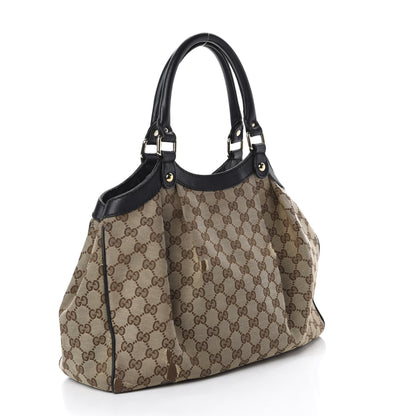 Gucci Monogram Medium Sukey Tote Beige Ebony Black 3 of 18