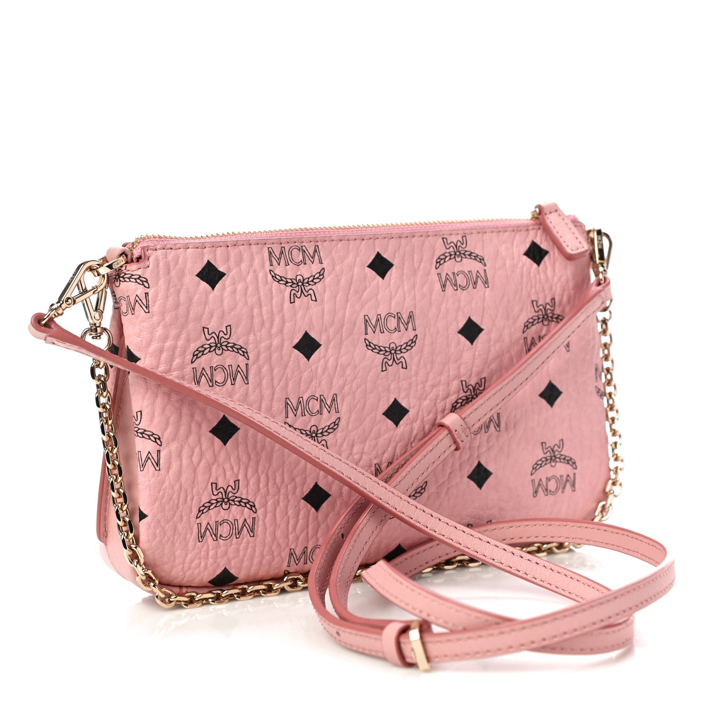 Visetos Medium Millie Zip Crossbody Bag Soft Pink
