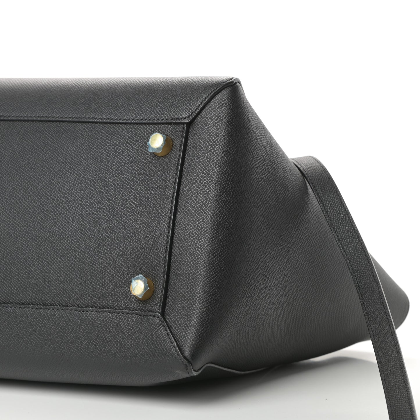 Grained Calfskin Small Belt Bag Black