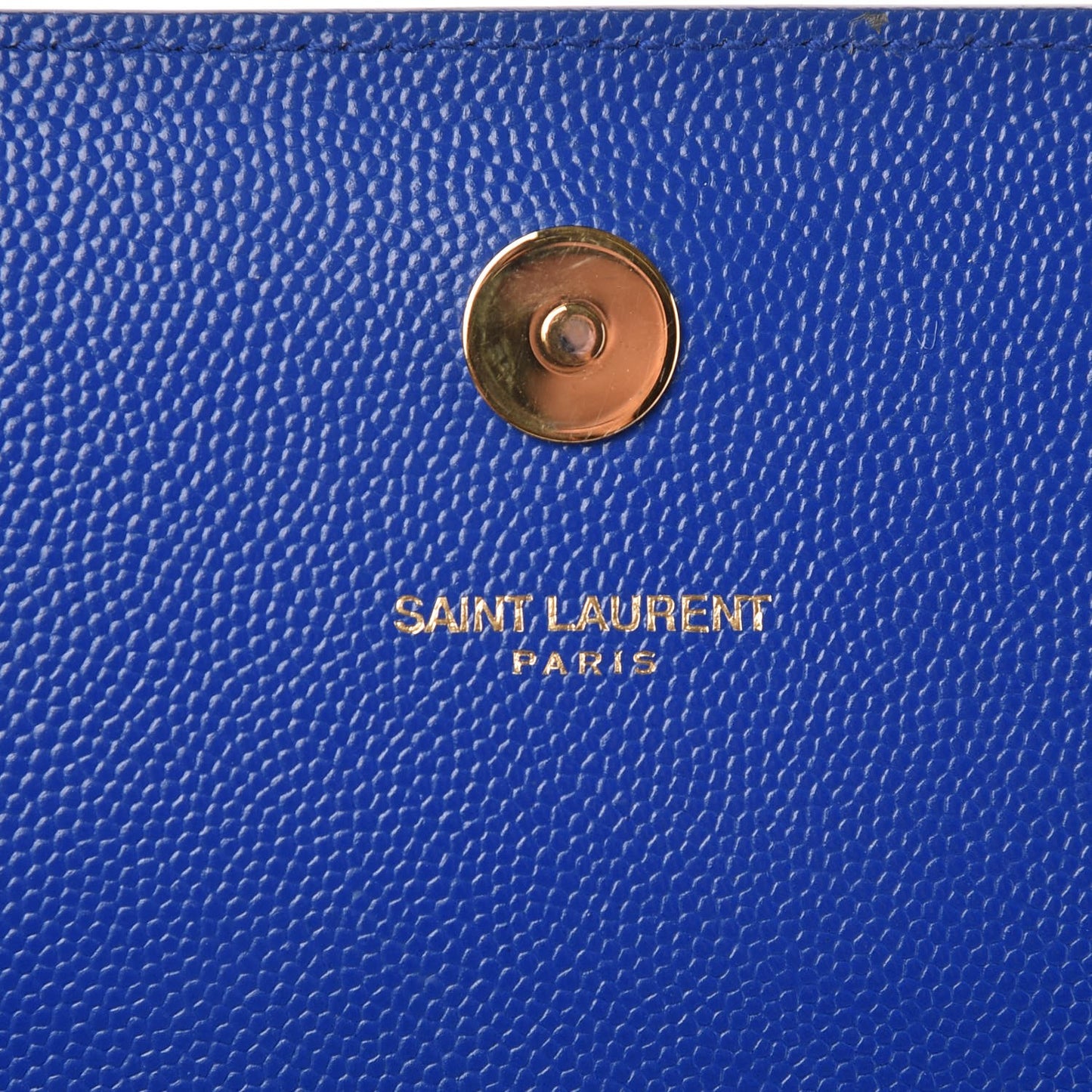 Grain De Poudre Classic Monogram Cassandre Clutch Royal Blue