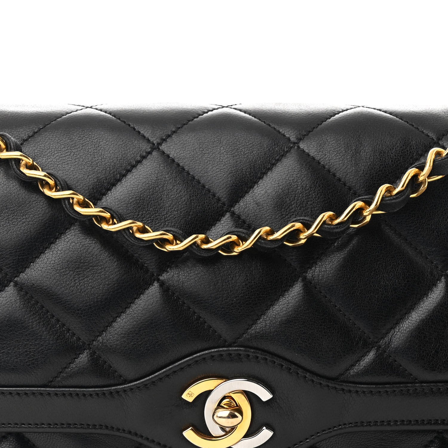Chanel Lambskin Medium Double Flap Black 9 of 11