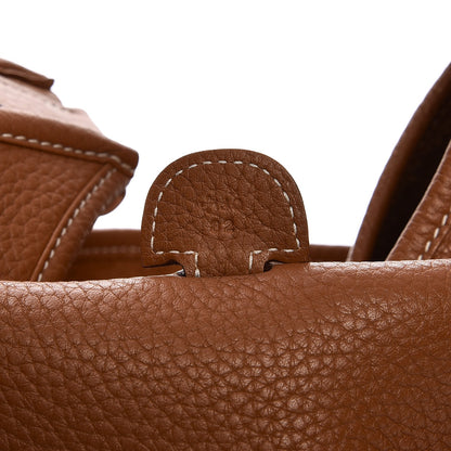 Hermes Taurillon Clemence Evelyne III PM Gold 8 of 10