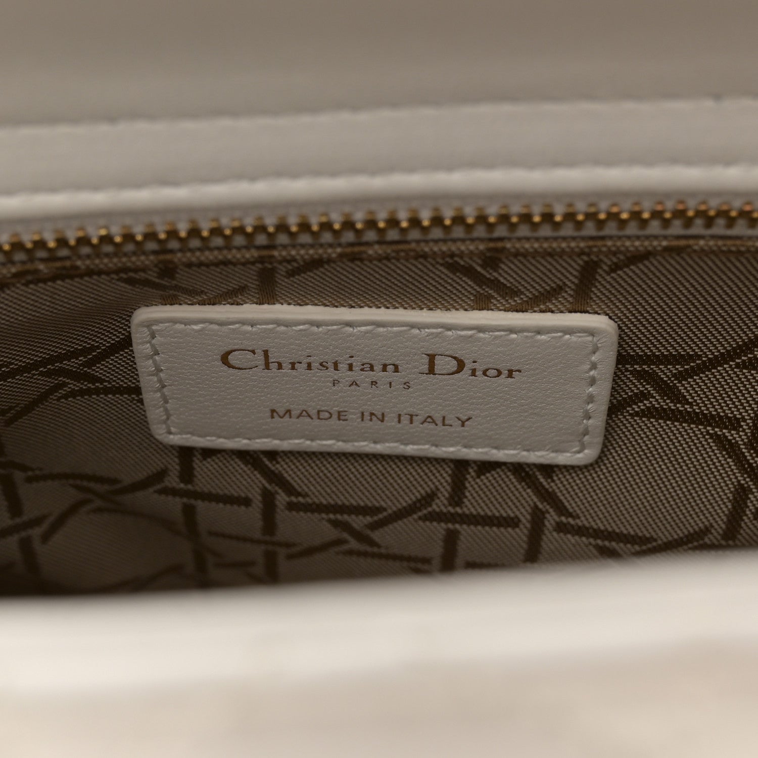 Christian Dior Lambskin Cannage Small My ABCDior Lady Dior White 6 of 10