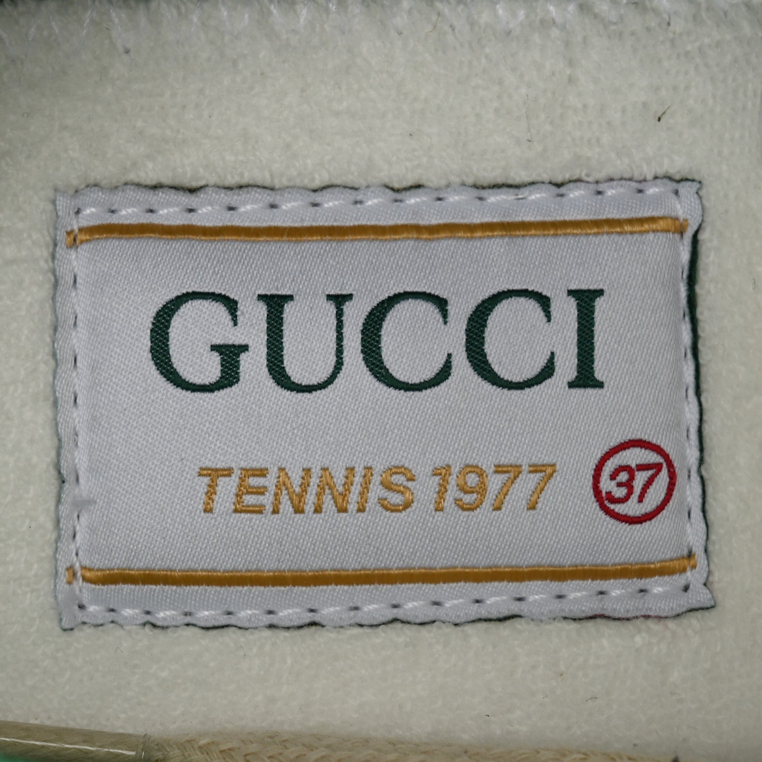 Gucci Canvas Web Womens 1977 Tennis Sneakers 37 Wild Rose Mystic White 6 of 9