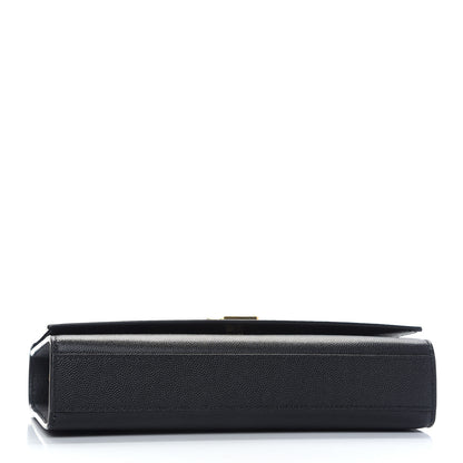 Saint Laurent Grain De Poudre Medium Classic Monogram Kate Satchel Black 4 of 8