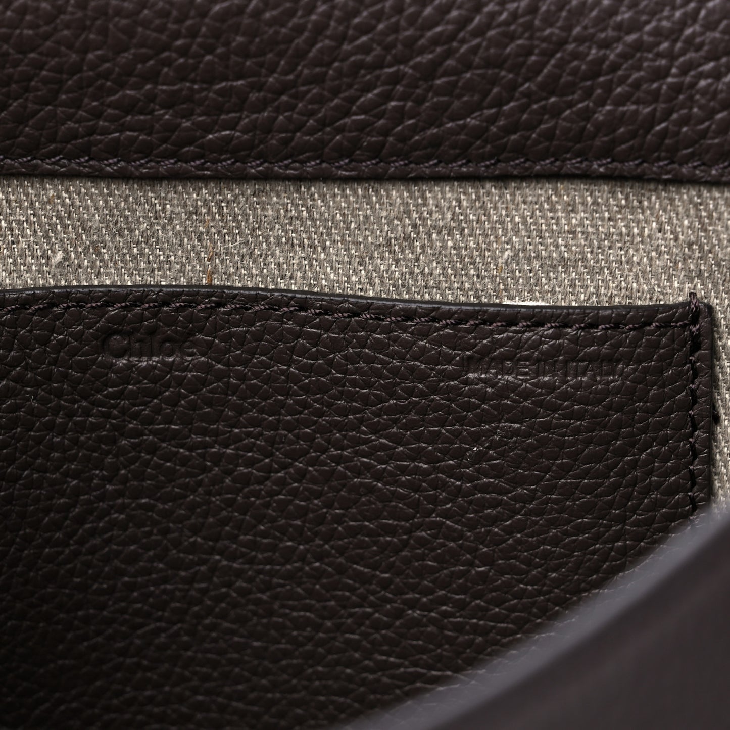 Grained Calfskin Medium Marcie Saddle Bag Bold Brown