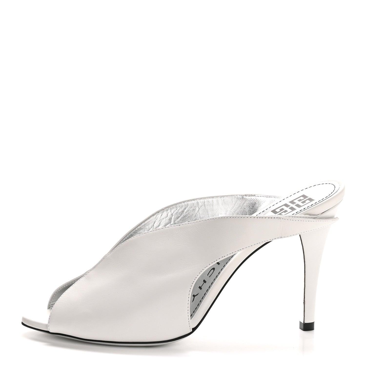 Givenchy Smooth Calfskin Lookbook 95mm Mules 37 White 1 of 11