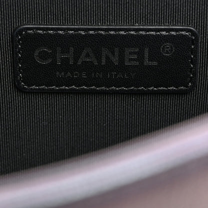 Chanel Iridescent Goatskin Quilted New Medium Boy Flap Purple 6 of 10