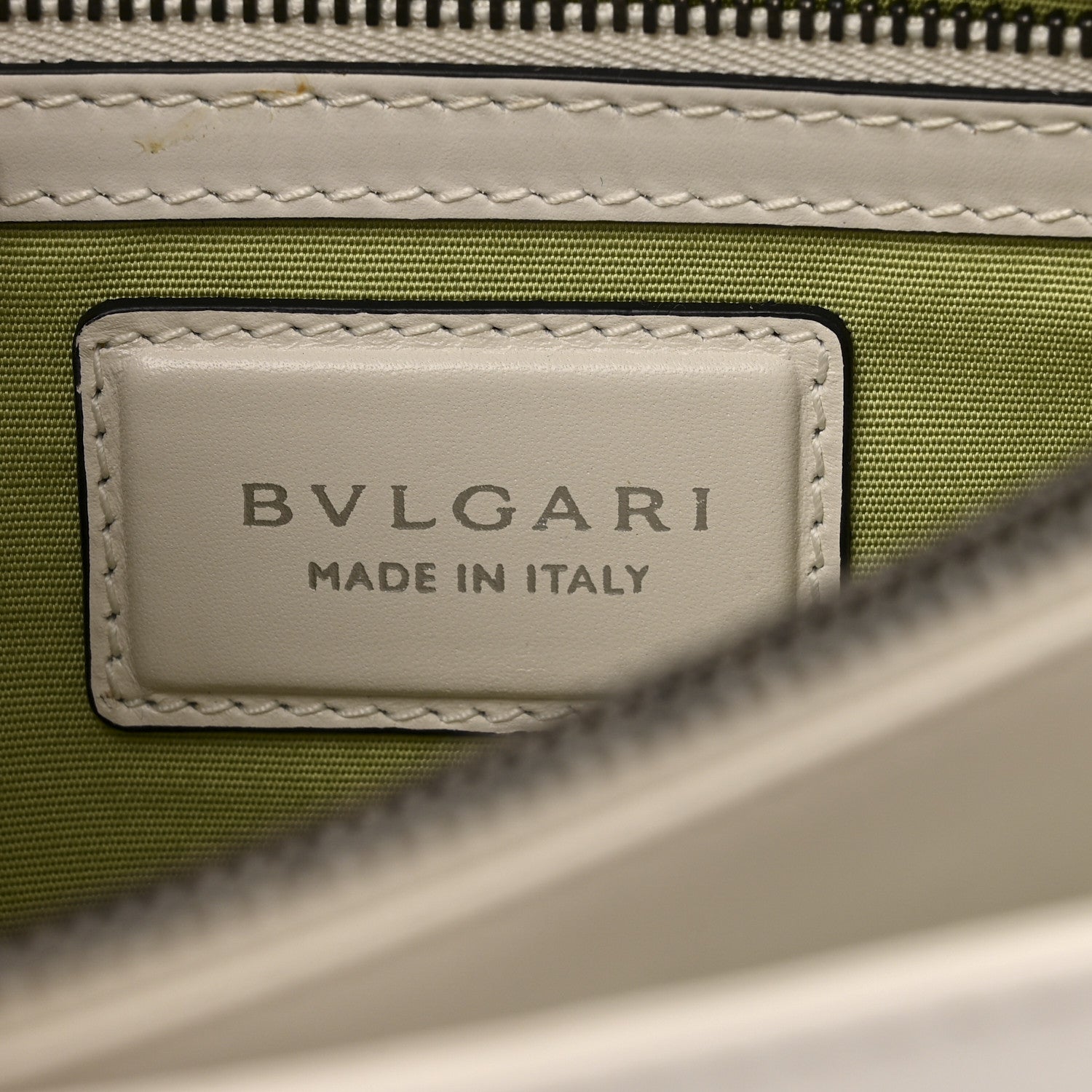 Bulgari Calfskin Woven Chain Serpenti Forever Crossbody Bag White 8 of 15