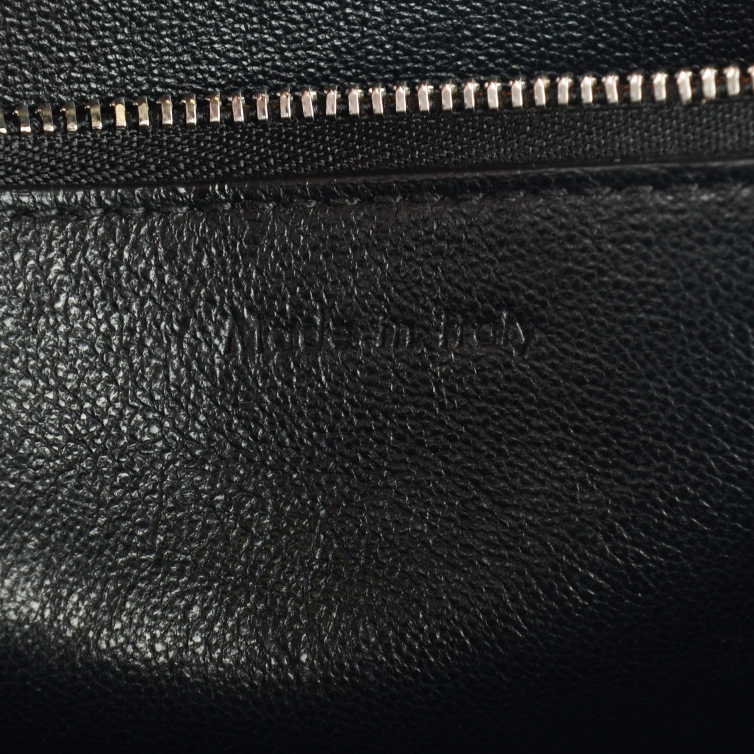 Celine Textured Calfskin Small Bi-Color Edge Shoulder Bag Black Cream 16 of 27