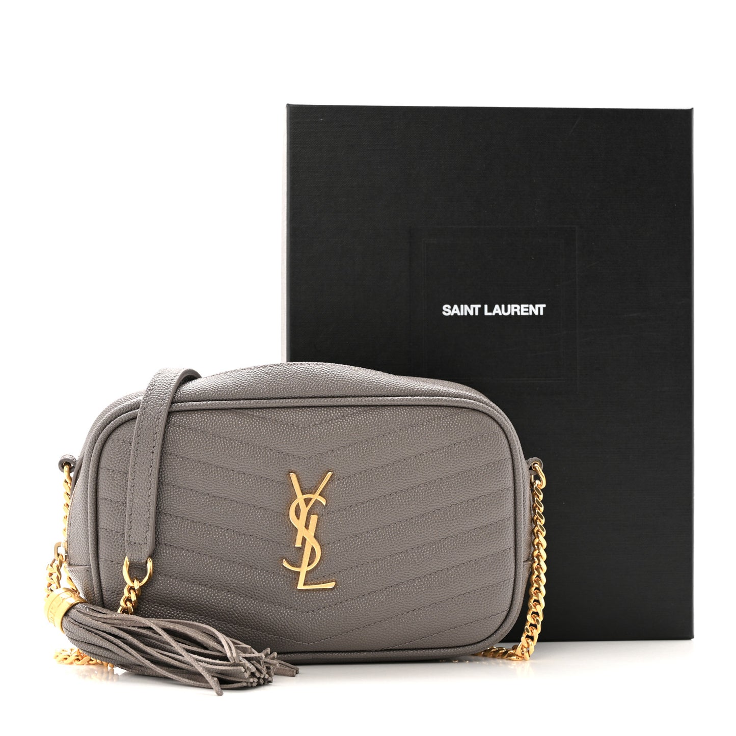 Grain De Poudre Matelasse Monogram Mini Lou Camera Bag Fog
