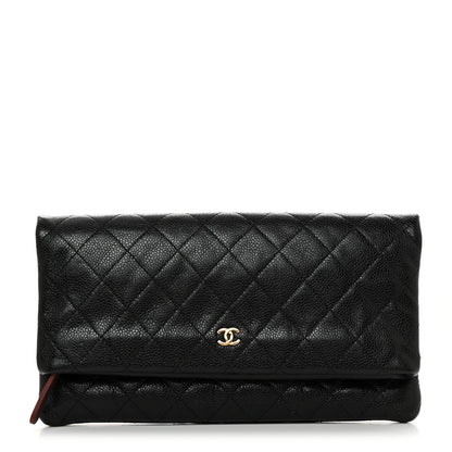 Chanel Caviar Quilted CC Beauty Clutch Black 1 of 10
