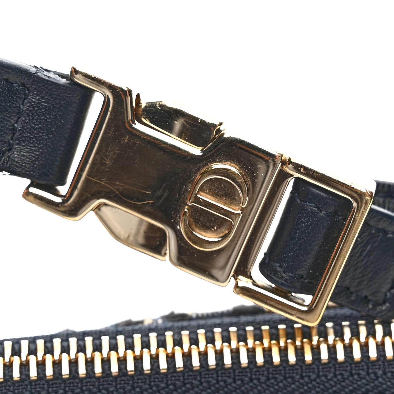 Christian Dior Oblique Medium Diortravel Nomad Pouch Blue 12 of 15