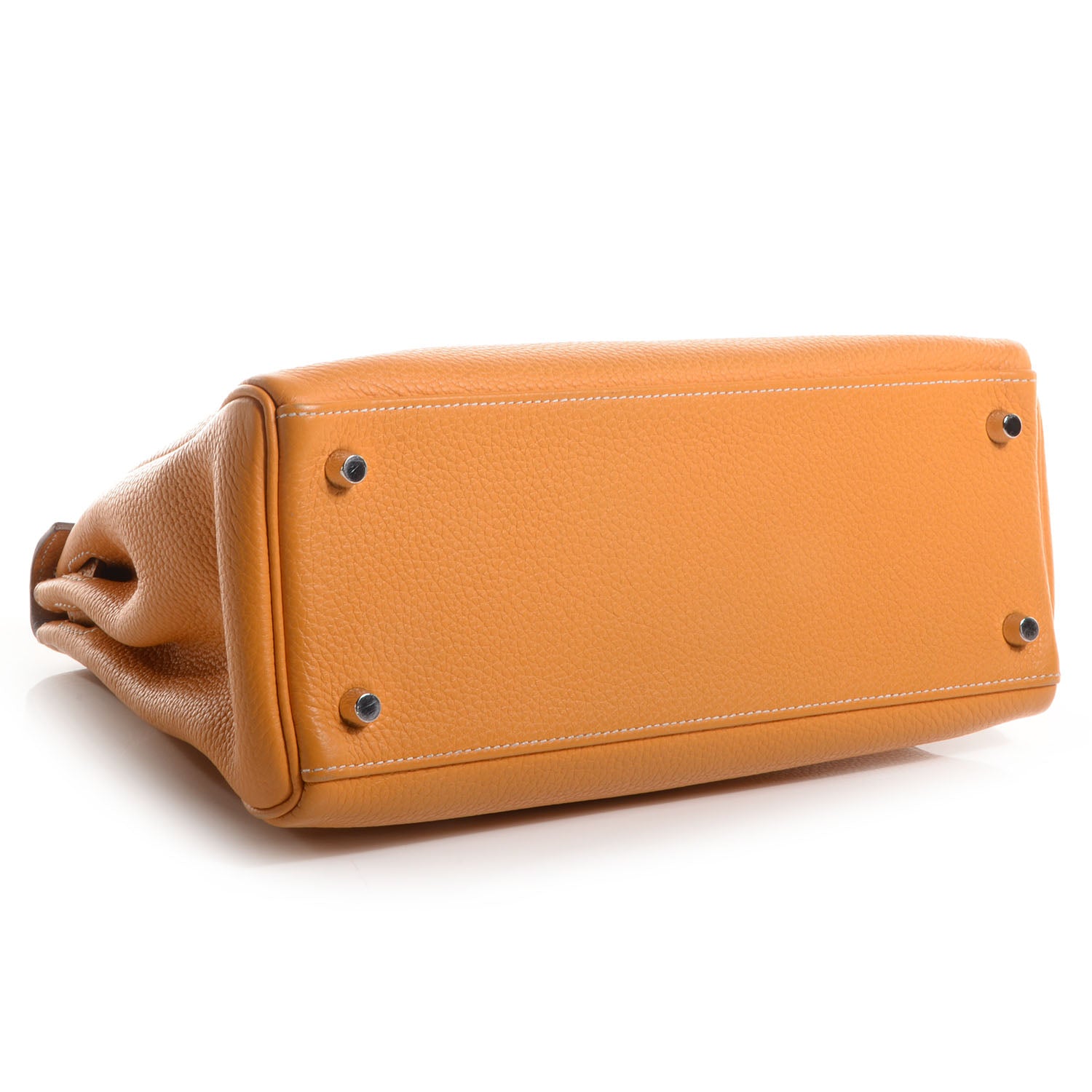 Hermes Taurillon Clemence Kelly Retourne 28 Moutarde 4 of 8